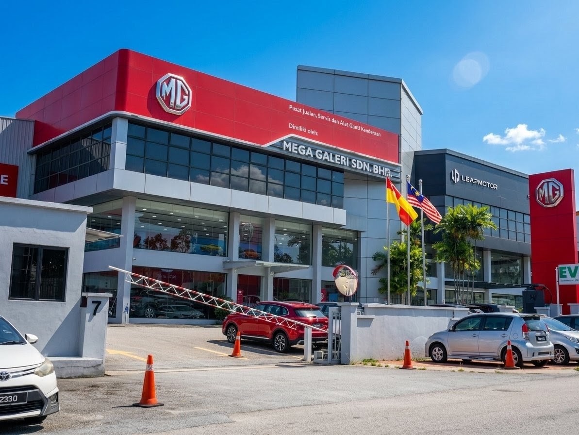 MG Glenmarie showroom exterior in Malaysia